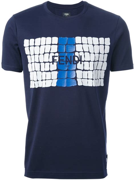 fendi tas white black blue|Fendi t shirts.